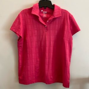 Adidas climacool fuchsia golf shirt.